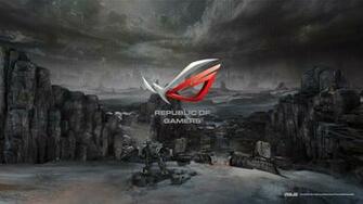 Asus Rog Republic Of Gamers Logo HD 1080p Wallpaper And