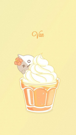 Van Bt21 Orange Float Wallpaper