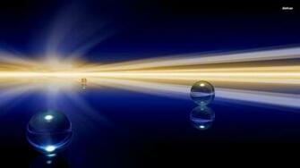 Light Reflecting Through The Glass Marbles Wallpaper 3d