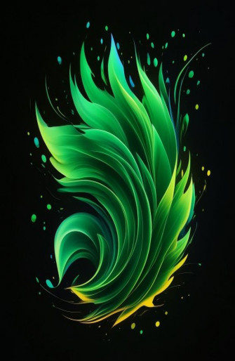 Green Flame Wallpaper