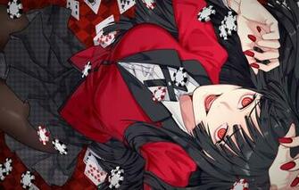 Wallpaper Look Girl Art Kakegurui Crazy Excitement Image For