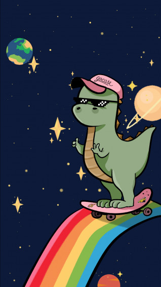 Wallpaper Dino No Espa O By Gocase