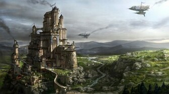 Medieval Fantasy Castle Wallpaper