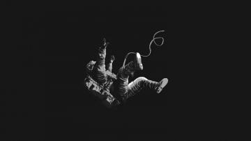 Astronaut Minimalist Desktop Wallpaper