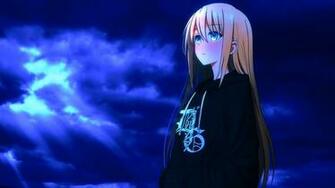 Blonde Blue Eye Anime Girl 4k Wallpaper HD