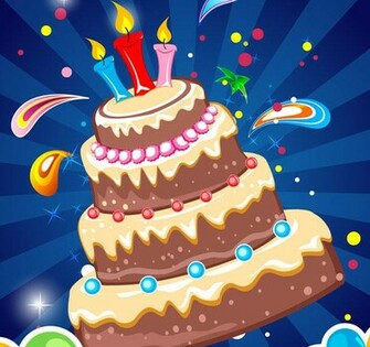 BirtHDay Card Background Vector Graphics Art