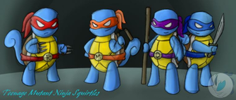 Teenage Mutant Ninja Squirtles By Xlugialuver1x