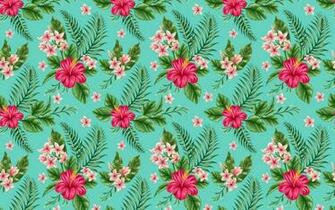 Hibiscus Pattern Desktop Pc And Mac Wallpaper