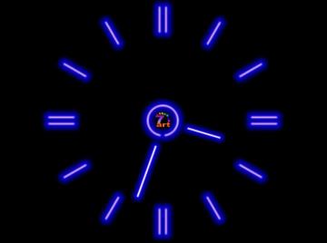 Fluorescent Clock Live Wallpaper For Windows