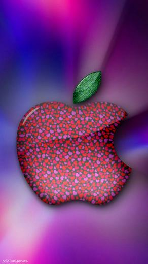 Little Hearts Apple X Wallpaper