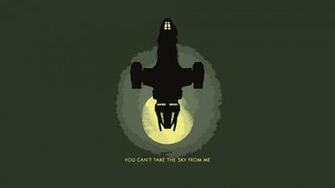 Serenity Outer Space Minimalistic Vector Firefly Wallpaper