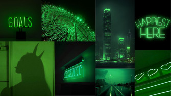 Vibrant Neon Green Computer Wallpaper