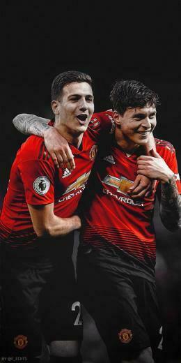 Fredrik On Diogo Dalot And Victor Lindelof Wallpaper