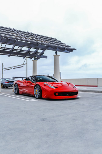 Red Ferrari Italia Brixton Forged