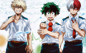 Deku X Todoroki Bakugou Wallpaper