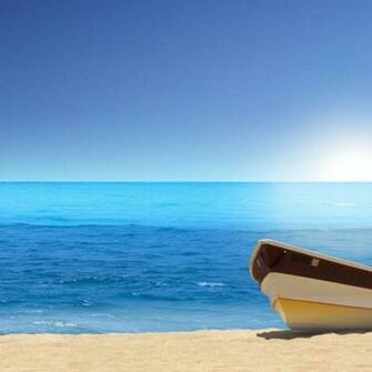 Boat Sea Beach Wallpaper HD