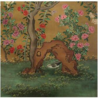Antique Chinese Wallpaper Section At 1stdibs