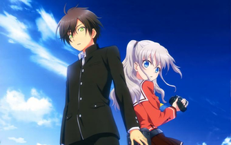Anime Charlotte Nao Tomori Y Otosaka Wallpaper