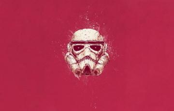 Wallpaper Color Minimalism Star Wars Style Helmet Background