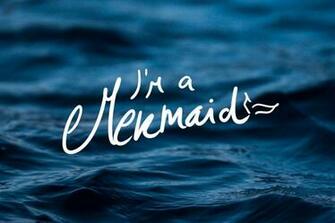 I M A Mermaid iPhone X Wallpaper Preppy