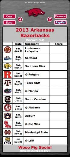 X Kb Png Arkansas Razorback Football Schedule