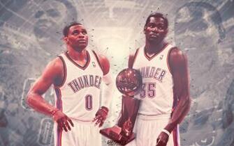 Kevin Durant And Russell Westbrook Wallpaper