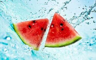 Watermelon Triangle Slice Wallpaper