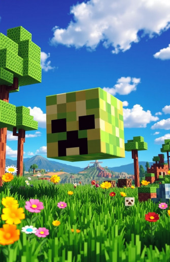 Minecraft Wallpaper Creeper Head