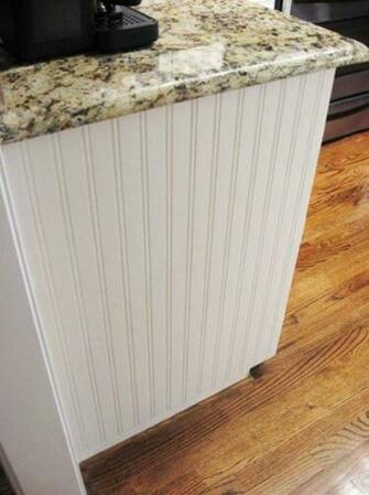 Wallpaper Adding Beadboard To Cabinets