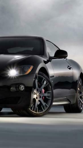 Black Maserati iPhone Wallpaper