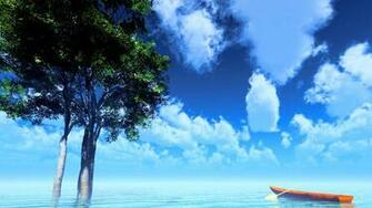 Water Clouds Summer Scenic Sky Wallpaper