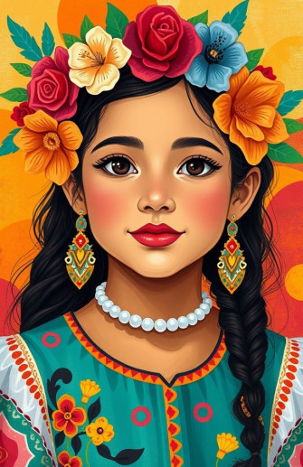 Mexican Girl Wallpaper