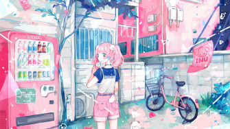 Pink Anime Aesthetic Wallpaper