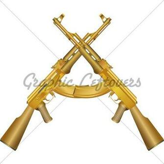 Two Gold Ak Gl Stock Image