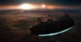 Disney 1star Wars Force Awakens Space Spaceship Wallpaper Background