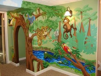 Wallpaper Wonderful Playroom Cartoon Character Theme