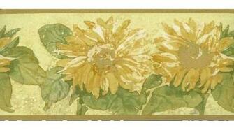 Home Sunflowers Yellow Background Sunflower Wallpaper Border