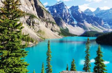 4k Rocky Mountains Banff National Park Moraine Lake Wallpaper
