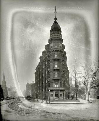 Vintage Usa Monochrome Historic Wallpaper