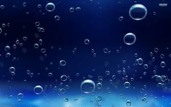 Bubbles On A Blue Background Wallpaper And Image
