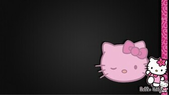 Black Hello Kitty Desktop Wallpaper HD