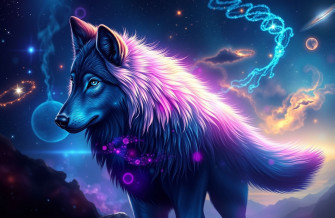 Galaxy Wolf Wallpaper