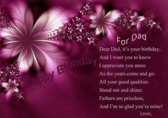 Happy BirtHDay Dad Quotes HD Wallpaper