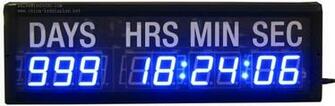 Hours Minutes And Seconds Led Countdown Clock Timer Wall