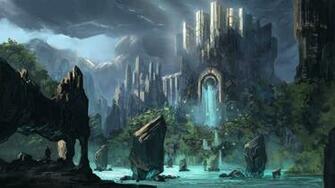 Fantasy Palace Nature Wallpaper High Definition With