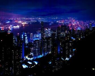 HD Night Light City Sky Skyscrapers Wallpaper