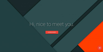 Material Design Website Portfolio
