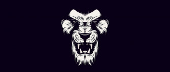 Black And White Lion Wallpaper
