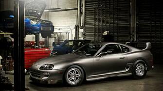 Cars Garages Toyota Supra Subaru Impreza Wrx Sti Adv1 Wheels Wallpaper