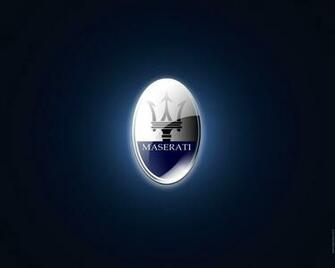 Wallpaper HD Maserati Brand Logo Design Background